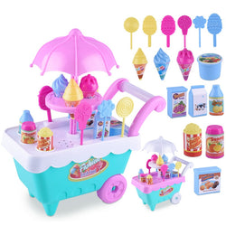 Kids Girl Toy Trolley Role Play Mini Simulation Birthday Gift Fun Game