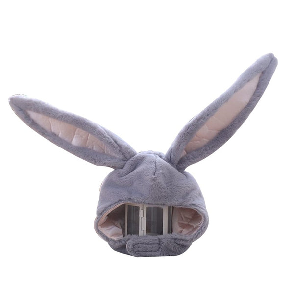 Cute Girls Hat Plush Rabbit Bunny Ears Hat Earflap Cap Head Warmer Photo Supplies