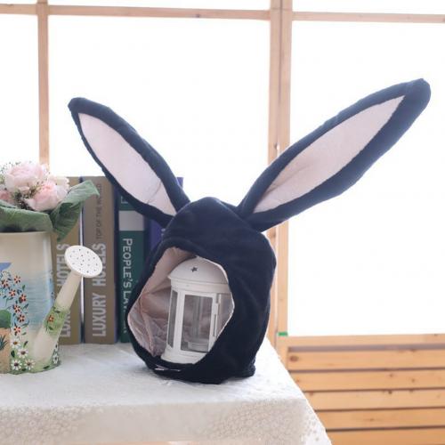 Cute Girls Hat Plush Rabbit Bunny Ears Hat Earflap Cap Head Warmer Photo Supplies