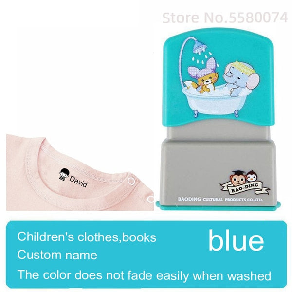 custom-made Baby Name Stamp for children Name Seal student clothes chapter