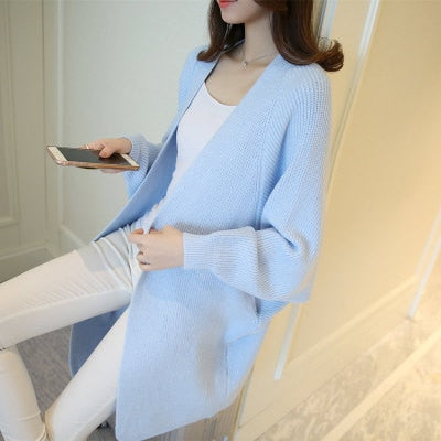 2020 Long Cardigan women Sweater Autumn