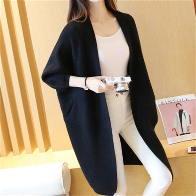 2020 Long Cardigan women Sweater Autumn