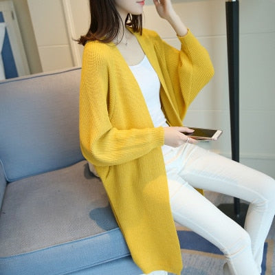 2020 Long Cardigan women Sweater Autumn