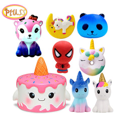 Cake Squishy Super Hero Spiderman Deer Squishies Toy Squeeze