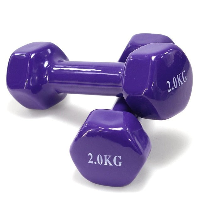 Set 2 Cufflinks clad Vinyl | Exercise Fitness | Traning in single home | Fitness | Weights 0.5-6Kg