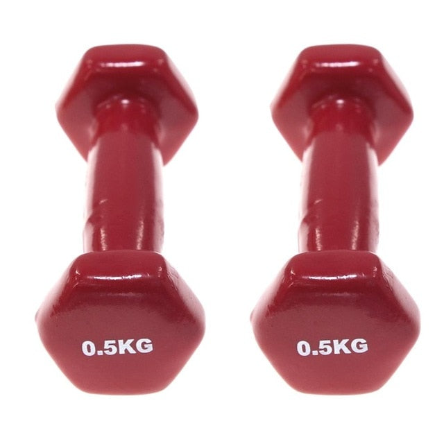 Set 2 Cufflinks clad Vinyl | Exercise Fitness | Traning in single home | Fitness | Weights 0.5-6Kg