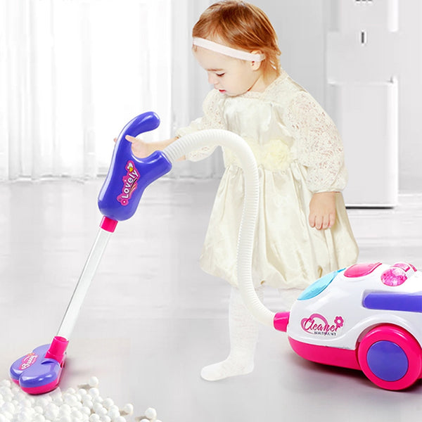 Simulation Children with Vacuum Cleaner Tool Girls Play House Toys Hygiene Appliances Cleaners Furniture Play Educational Toys