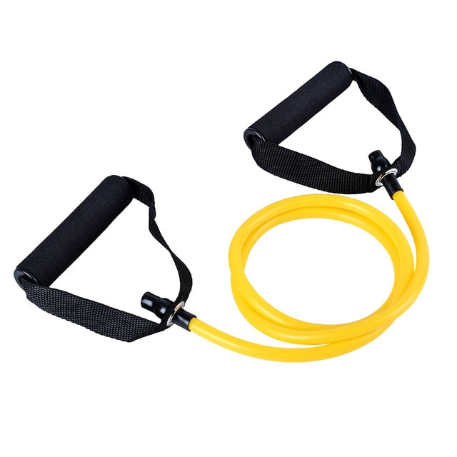 120cm Yoga Pull Rope Elastic Resistance Bands Fitness Workout Exercise Tubes Practical Training Rubber Tensile Expander