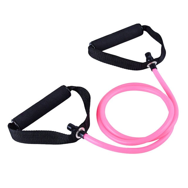 120cm Yoga Pull Rope Elastic Resistance Bands Fitness Workout Exercise Tubes Practical Training Rubber Tensile Expander